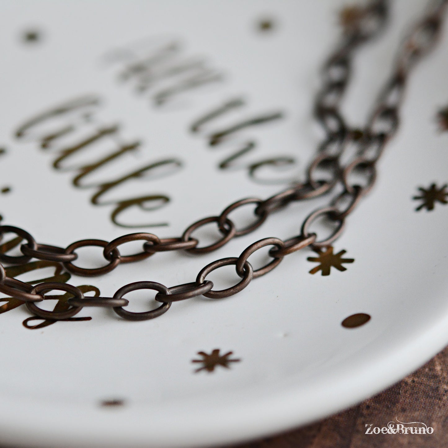 Antique Vintaj Brass, Natural Brass, Nickel Free, Lead Free, Fine Oval Chain - Choose Your Legnth