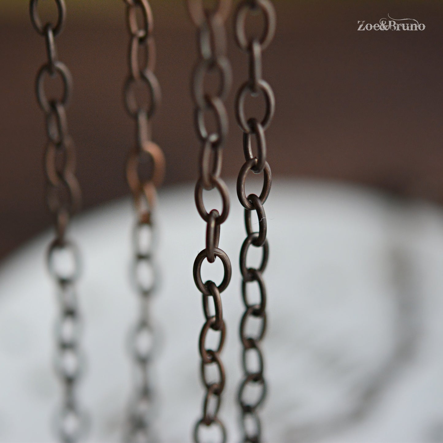 Antique Vintaj Brass, Natural Brass, Nickel Free, Lead Free, Fine Oval Chain - Choose Your Legnth