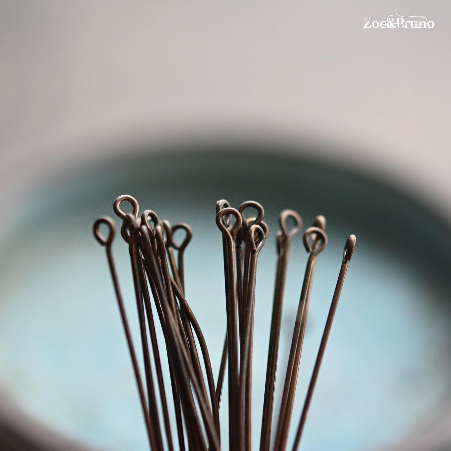 20 or 30 Vintaj Brass, Nickel Free, Lead Free, Natural Brass, Eye Pins 1.5 Inch