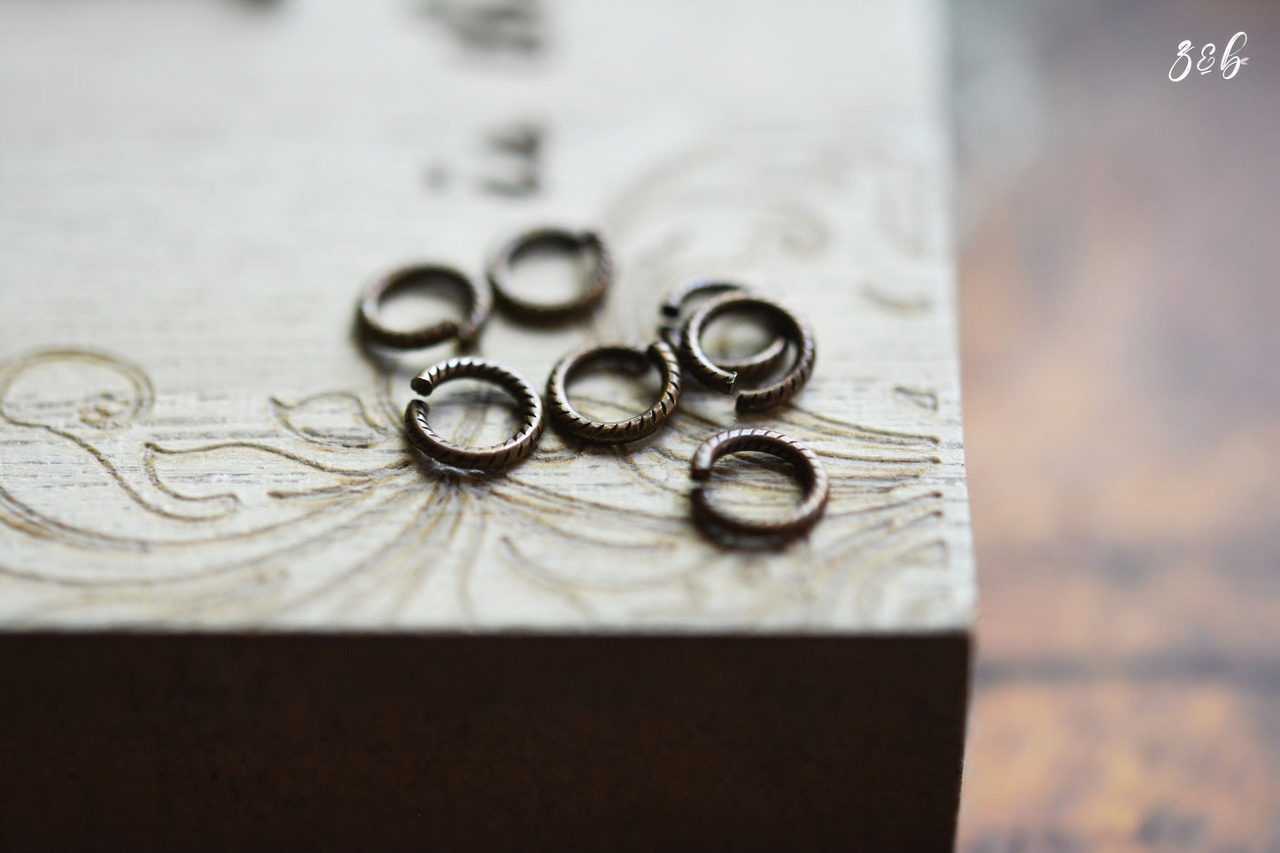 20 Vintaj Brass, Nickel Free, Lead Free, 6mm Rib Cable 18ga Jump Rings