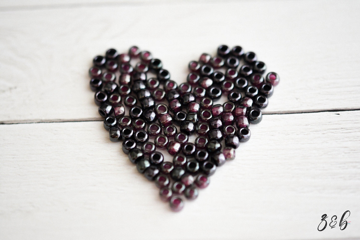 6/0 Grey, Magenta Lined, Amethyst, TOHO Seed Bead Mix - 15 Grams