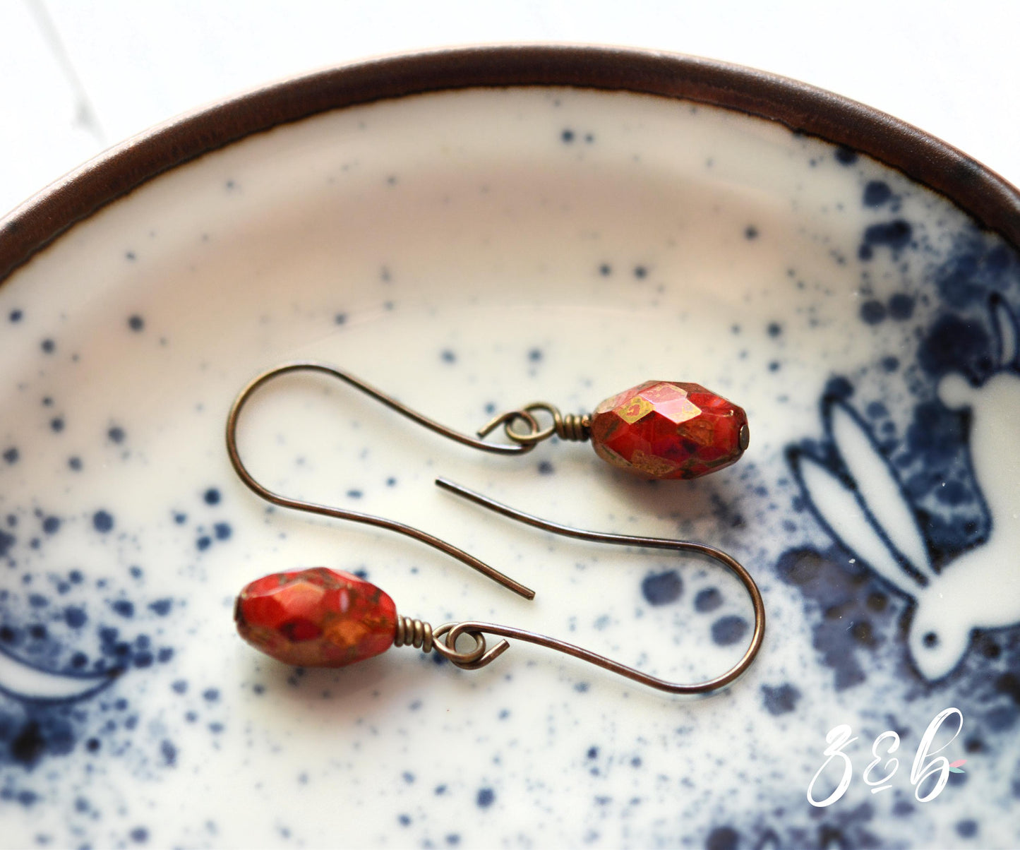 Simple N Sweet Handmade Earrings - Nickel Free, Lead Free Brass, Czech Glass Beads