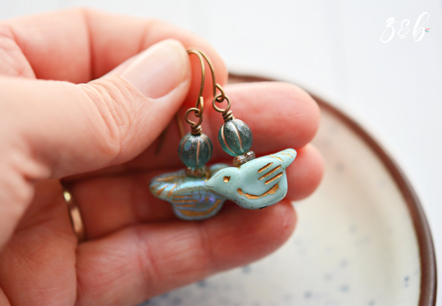KIT ONLY - Love Bird Beaded Jewellery Making Kit - Czech Glass, Nickel Free, Lead Free Brass, Jewellery Tools, Step By Step Instructions