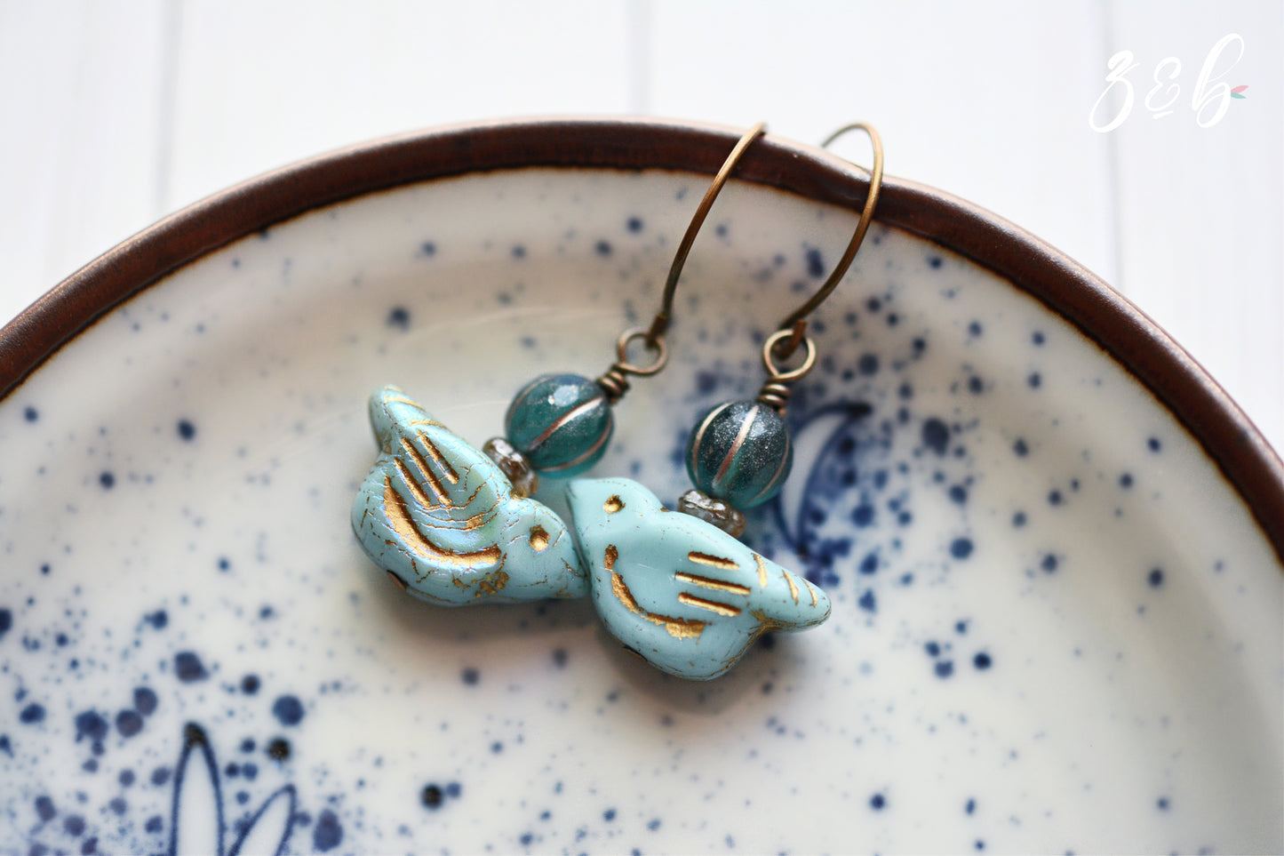 KIT ONLY - Love Bird Beaded Jewellery Making Kit - Czech Glass, Nickel Free, Lead Free Brass, Jewellery Tools, Step By Step Instructions
