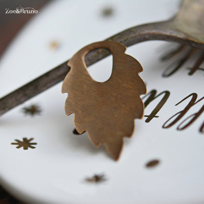 1 Vintaj Brass, Natural Brass, Nickel Free, Lead Free, Patterned Leaf, Charm Or Pendant 35x22mm