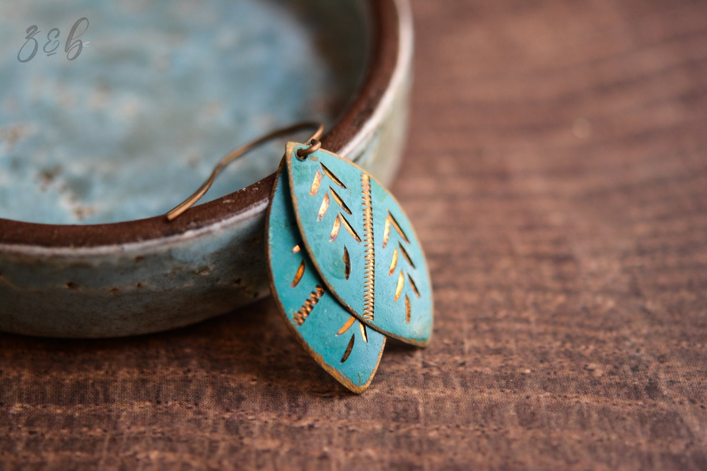Vintage Gal Earrings - Vintage Indian Charm, Handmade, Vintaj Brass, Nickel Free, Lead Free, Pure Brass, Turquoise, Metallic Charms