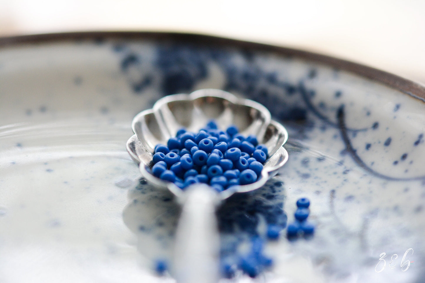 11/0 Vintage, Opaque Royal Blue, Czech Glass, Round Seed Beads - 15 Grams